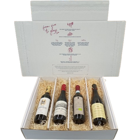 Luxury Red Halves Wine Gift Box